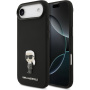 Karl Lagerfeld Metal Ikonik silikónový kryt pre iPhone Air - čierny