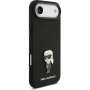 Karl Lagerfeld Metal Ikonik silikónový kryt pre iPhone Air - čierny