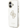 Guess Mirror 4G Glitter Logo zrkadlový kryt s MagSafe pre iPhone 17 - zlatý