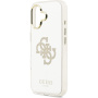 Guess Mirror 4G Glitter Logo zrkadlový kryt s MagSafe pre iPhone 17 - zlatý