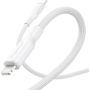 PanzerGlass empower opletený nabíjací kábel - USB-C na Lightning - 1,2 m - biely