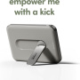 PanzerGlass empower Qi2 bezdrôtová MagSafe powerbanka so stojanom a portom USB-C - 5 000 mAh - sivá