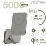 PanzerGlass empower Qi2 bezdrôtová MagSafe powerbanka so stojanom a portom USB-C - 5 000 mAh - sivá