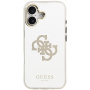 Guess Mirror 4G Glitter Logo zrkadlový kryt s MagSafe pre iPhone 17 - zlatý