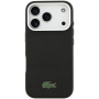 Lacoste Iconic Petit Pique Metal Logo kryt s MagSafe pre iPhone 17 Pro Max - čierny