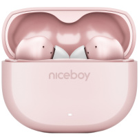 Niceboy Pins 4 bezdrôtové slúchadlá - ružová