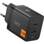 Spigen Essential nabíjací adaptér s portami 2x USB-C - 47W - čierny