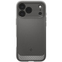 Spigen Rugged Armor odolný kryt s MagSafe pre iPhone 17 Pro - šedý