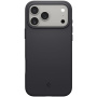 Spigen Silicone Fit silikónový kryt s MagSafe pre iPhone 17 Pro - čierny