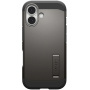 Spigen Tough Armor T odolný kryt so stojanom a MagSafe pre iPhone 17 - tmavo šedý