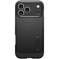 Spigen Tough Armor T odolný kryt so stojanom a MagSafe pre iPhone 17 Pro - čierny