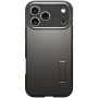 Spigen Tough Armor T odolný kryt so stojanom a MagSafe pre iPhone 17 Pro - tmavo šedý