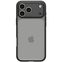 Spigen Ultra Hybrid transparentný kryt s farebným rámčekom pre iPhone 17 Pro - čierny