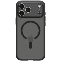 Spigen Ultra Hybrid matný transparentný kryt s MagSafe pre iPhone 17 Pro Max - čierny