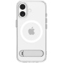 Spigen Ultra Hybrid S transparentný kryt so stojanom a MagSafe pre iPhone 17 - číry