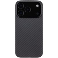 Tactical Aramid kryt so vzorom karbónových vlákien a MagSafe pre iPhone 17 Pro Max - tmavosivý