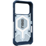 UAG Pathfinder Clear extrémne odolný kryt s MagSafe a pútkom pre iPhone 17 Pro - modrý