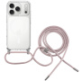 FIXED MagPure Neck transparentný kryt so šnúrkou a MagSafe pre iPhone 17 Pro - ružový