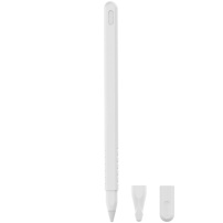 3v1 silikónový obal pre Apple Pencil 2. generácie / Pro - biely