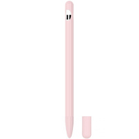 3v1 silikónový obal s dvoma krytmi hrotu pre Apple Pencil 1. generácie - ružový
