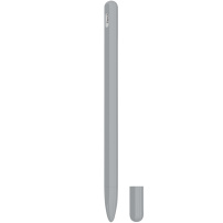 3v1 silikónový obal s dvoma krytmi hrotu pre Apple Pencil 2. generácie / Pro - sivý