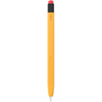 AhaStyle silikónový obal v štýle ceruzky s gumou pre Apple Pencil 1. generácie - žltý