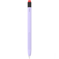 AhaStyle silikónový obal v štýle ceruzky s gumou pre Apple Pencil 1. generácie - fialový