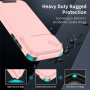 Matný kryt s posuvnou krytkou kamery pre iPhone 17 Pro Max - ružový