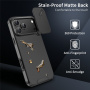 Matný kryt s posuvnou krytkou kamery pre iPhone 17 Pro Max - čierny