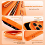 Matný kryt s farebným rámčekom a MagSafe pre iPhone 17 Pro - hnedý