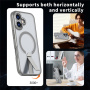 Kryt s výklopným stojanom a MagSafe pre iPhone 17 - sivý