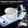 Transparentný kryt s farebným rámčekom a MagSafe pre iPhone Air - modrý
