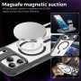 Priehľadný kryt s farebným rámikom a MagSafe pre iPhone 17 Pro Max - čierny