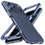 Luphie ochranný kovový rámček pre iPhone 17 Pro - čiernočervený