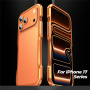 Luphie ochranný kovový rámček pre iPhone 17 Pro - strieborný