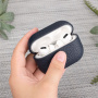 Ochranný kožený obal pre AirPods Pro 3 - olivový