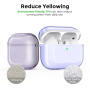 AhaStyle transparentný obal s karabínou pre AirPods Pro 3 - fialový