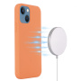 Silikónový kryt s MagSafe pre iPhone 14 - oranžový