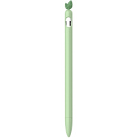 Ochranný silikónový obal s lístočkami pre Apple Pencil 1. generácie - zelený