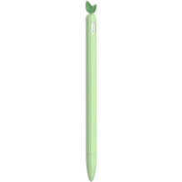 Ochranný silikónový obal s lístočkami pre Apple Pencil 2. generácie / Pro - zelený