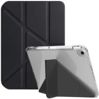 Puzdro s origami stojančekom a priestorom na Apple Pencil pre iPad 10,9" (2022) / 11" (2025) - čierne