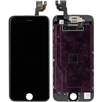 Premium kompletne osadená predná časť bez tlačidla Home Button pre Apple iPhone 6 – čierna
