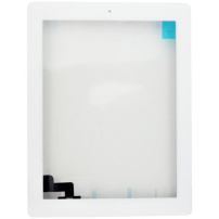 Predné dotykové sklo (touch screen) pre Apple iPad 2 – biely rámček