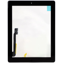 Predné dotykové sklo (touch screen) pre Apple iPad 3 – čierny rámček