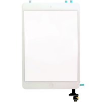 Predné dotykové sklo (touch screen) s&nbsp;IC konektorom pre Apple iPad mini 2 – biele