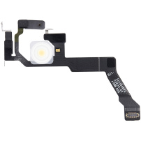 Flex kábel s bleskom a mikrofónom pre iPhone 14 Pro Max - strieborný