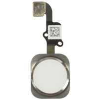 Náhradný Home Button s&nbsp;flex káblom pre Apple iPhone 6S – strieborný