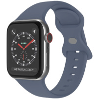 Silikónový remienok s motýlikovou prackou pre Apple Watch 42mm / 41mm / 40mm / 38mm - levanduľový