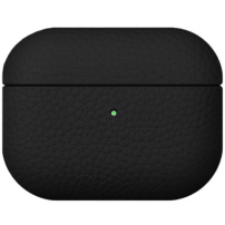 Kožené ochranné puzdro pre AirPods Pro 3 - čierne