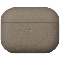Ochranný kožený obal pre AirPods Pro 3 - hnedý